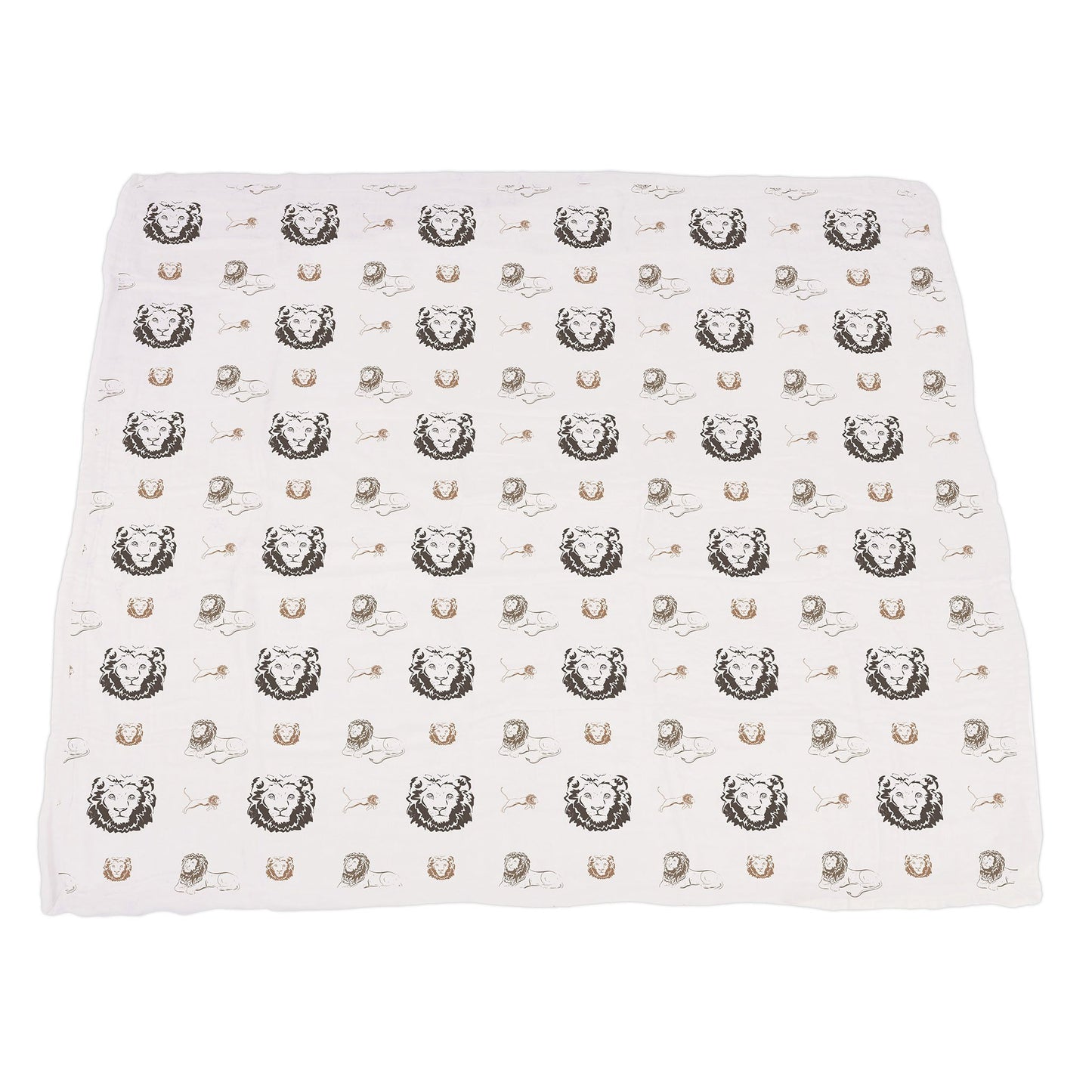 Hear Me Roar Lion and Rhinos and Elephants Bamboo Newcastle Blanket