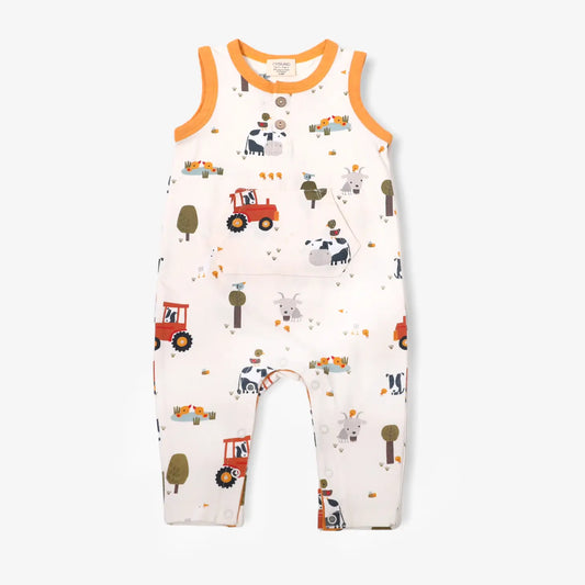 Farm Kangaroo Baby Jumpsuit Romper- Viverano Organics