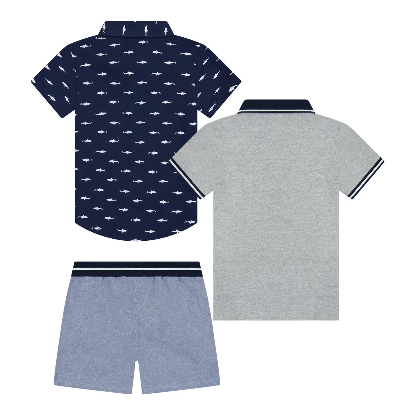 Three Piece Boys Set Navy- Andy & Evan